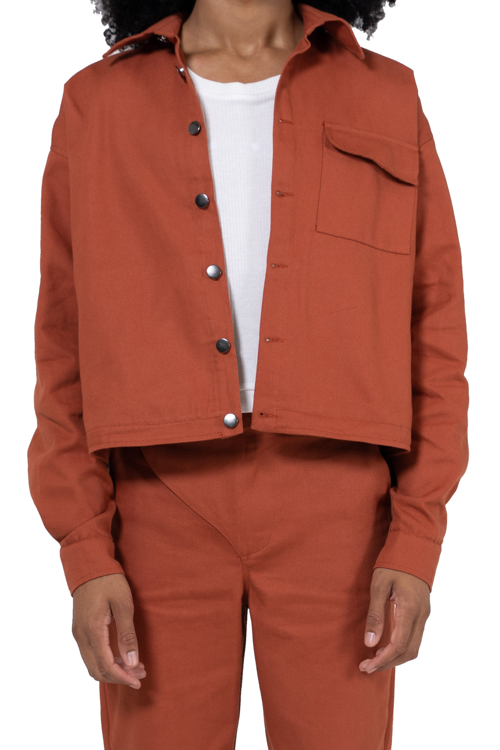 TERRACOTTA TRUCKER JACKET