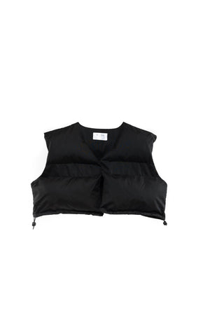 Cropped Puffer Vest / NIGHT